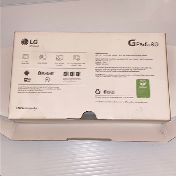 G Pad F2 8.0 LG tablet - Picture 2 of 8